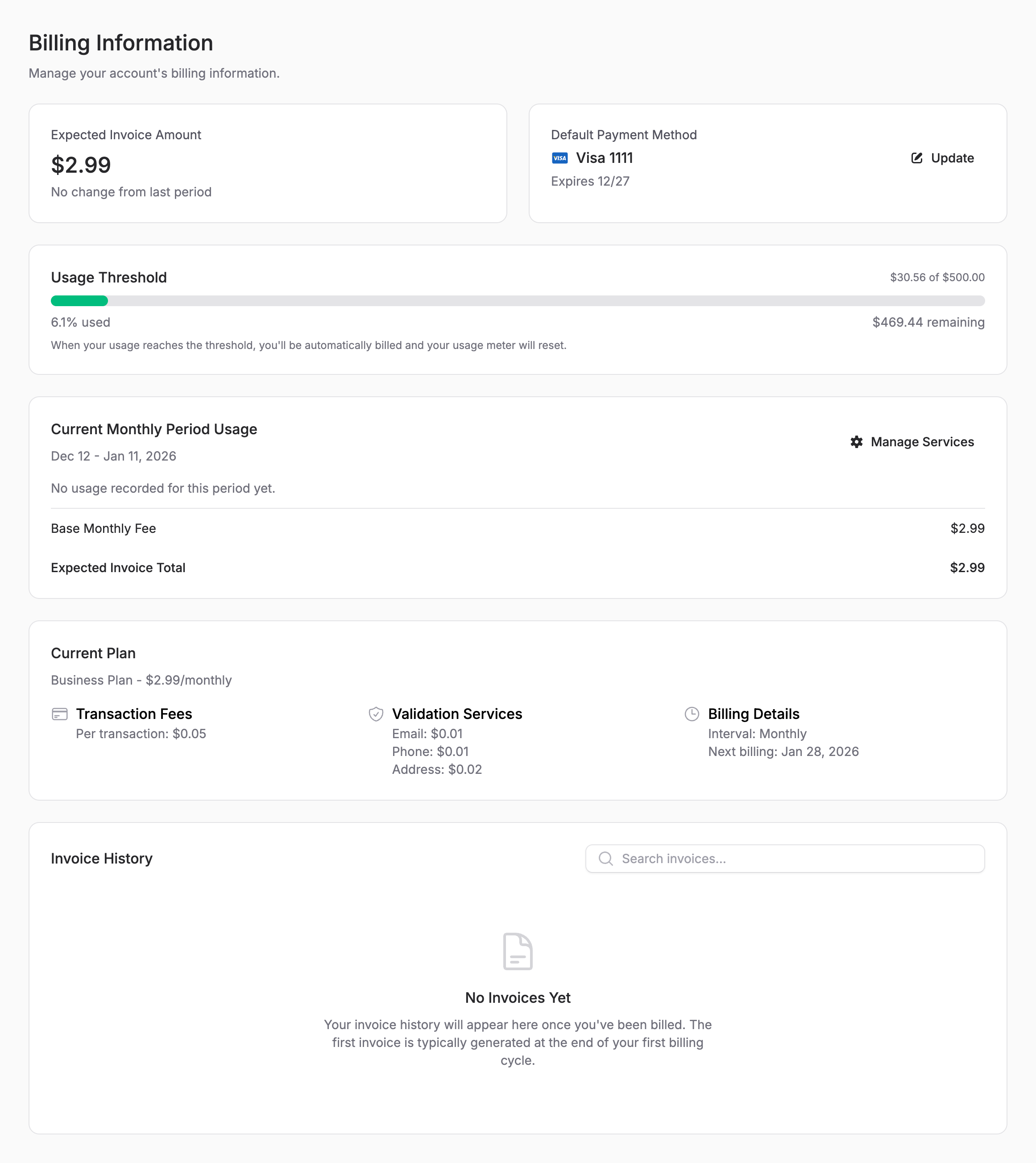 Billing Overview
